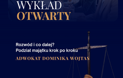 Zdjęcie do Wykład otwarty- prawo w życiu osobistym 